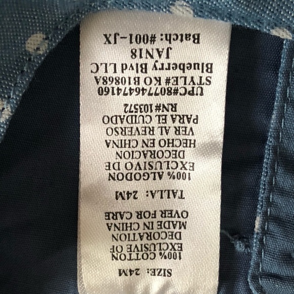 BLUEBERi baby embroydery  sleeveless dress Sz 24M - Picture 6 of 6